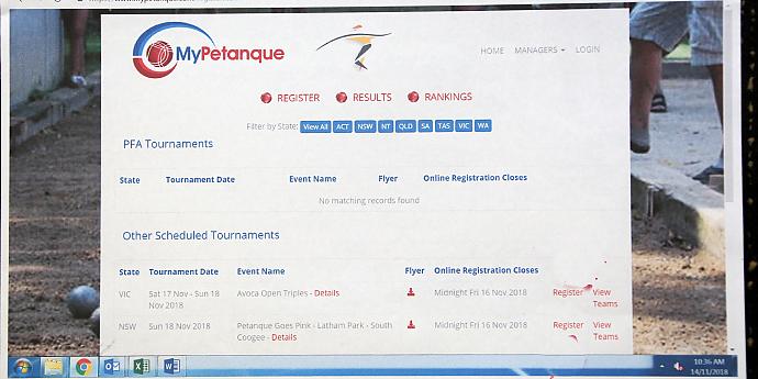 My Petanque Home Page